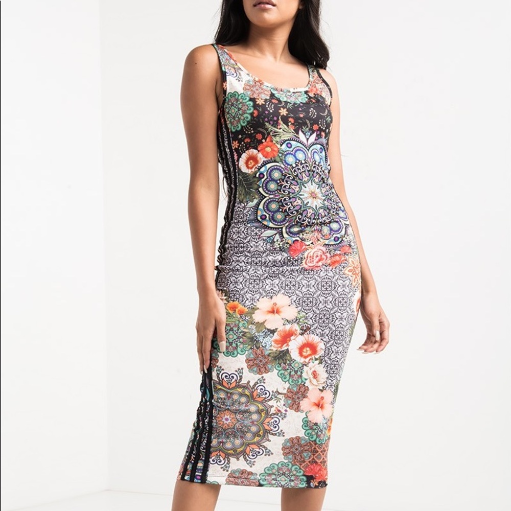 Adidas x the FARM company Jardim Dress